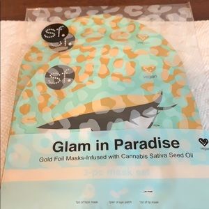 3 Piece Gold Foil Face Masks